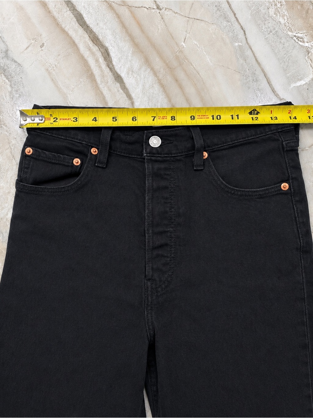 Black High-Rise Straight Women's Jeans - Picture 8 of 13